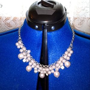 Pearl and Rhinestone Necklace